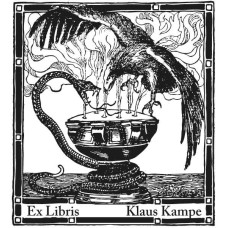 Bookplate Eagle and Snake (el adschl-01) by www.exlibris-insel.de/shop