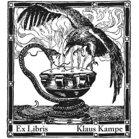 Ex Libris Adler und Schlange