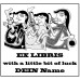 Ex Libris Frau Celtic und Symbol by www.exlibris-insel.de/shop