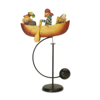 Balance Pendelfigur Pirat in Ruderboot
