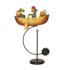 Balance Pendelfigur Pirat in Ruderboot