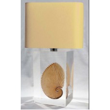 Table lamp fish in acrylic block
