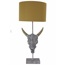 Table lamp Bull's head Cattle skull Bull's skull