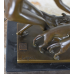 Art Déco bronze sculpture Naked Diana with greyhounds by www.exlibris-insel.de/shop