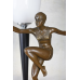 Skulptur Bronze Art Deco Tänzerin Frauenskulptur signiert Bronzefigur von www.exlibris-insel.de/shop