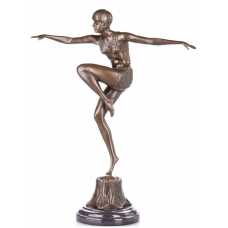 Sculpture Art Déco Bronze female sculpture dancer