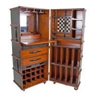 Bar Koffer - Bar Schrank - Schrankkoffer Haus Bar