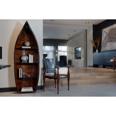 Ruderboot Bosun s Gig Buch Regal - Kleine Gig, großer Auftritt: Unsere detailreiche Lapstrake-Miniatur bringt nautisches Flair in jeden Raum. Ideal als Dekoration oder cleveres Regal – ein echtes Highlight für Seefahrerherzen! by www.exlibris-insel.de/sho