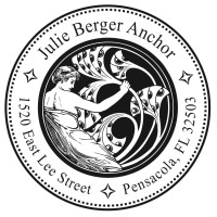 Address Stamp - Customized “Nature & Harmony” Design Stamp – Ginkgo Leaf