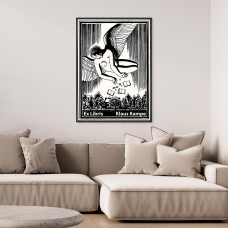 Canva personalisierte Exlibris Kunstdruck für ihr Homedécor