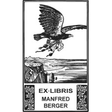 Bookplate Eagle and Sea – Personalized Bookmark with an Eagle Design