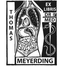 Ex Libris Arzt, Internist (el herz-02) by www.exlibris-insel.de/shop