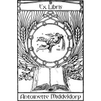 Bookplate Zodical Sign Aquarius
