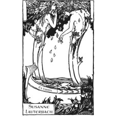 Bookplate Boat, Travel and Fruit