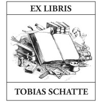 Bookplate Book and Circle