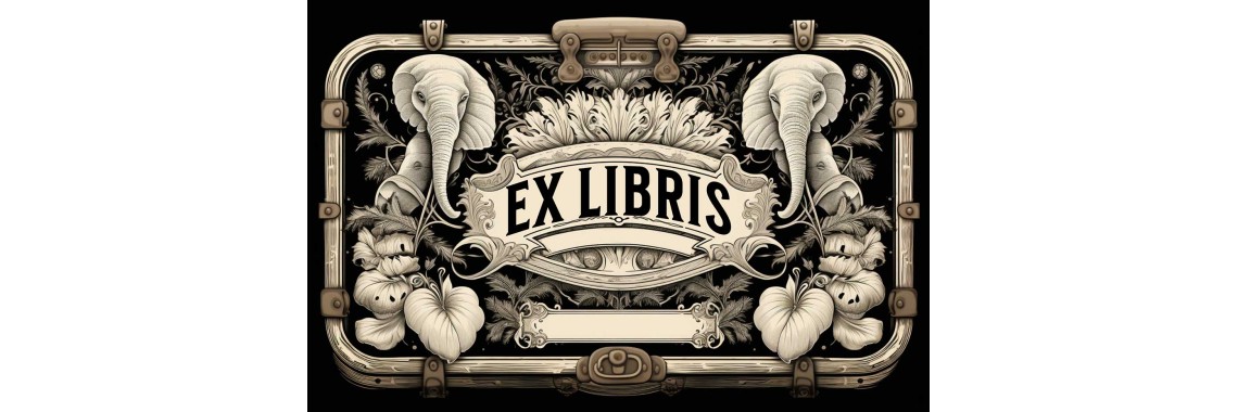 Koffer-Elefanten-Exlibris