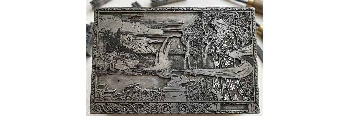Exlibris Insel Druckstock