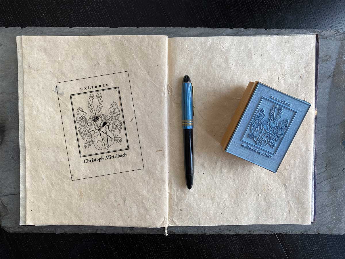 Exlibris Wappen Stempel Herstellung und Anfertigung